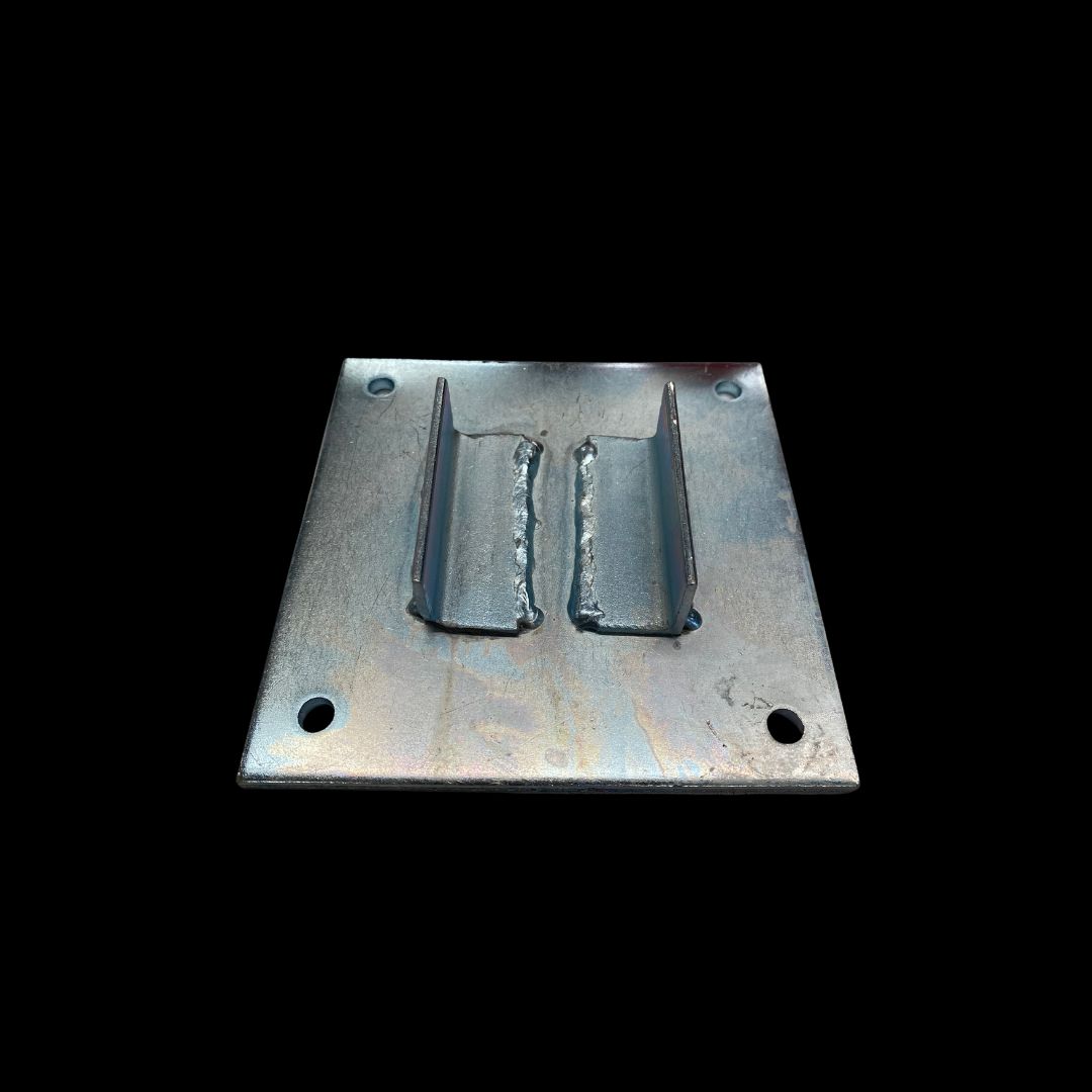 Steel Plate For Small Post  3 3/8"