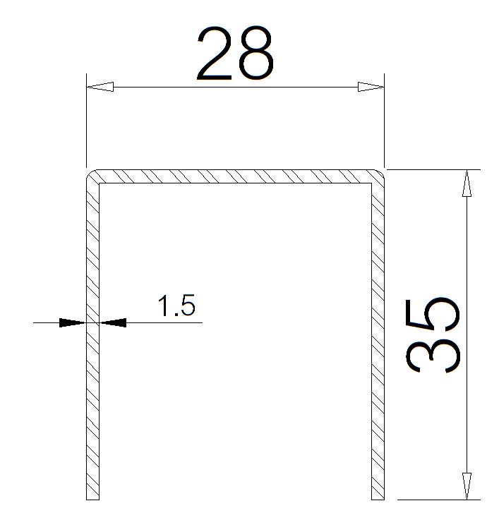 Steel For Sliding Door Sash 92 (SD)