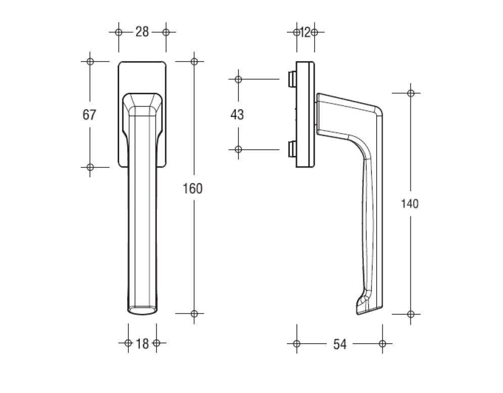 Balcony Handle Outside