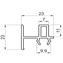 Inter seal for screen sash ; Slim /13-505.097