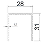 Steel For Sliding Door Sash 92 (SD)